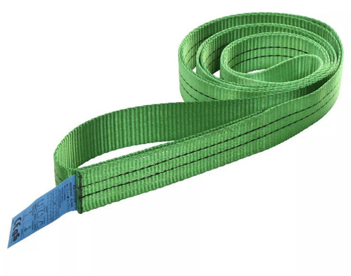 2 طن طبقة واحدة حزام حزام مسطح حبال ، حبال رفع لا نهاية لها الخضراء